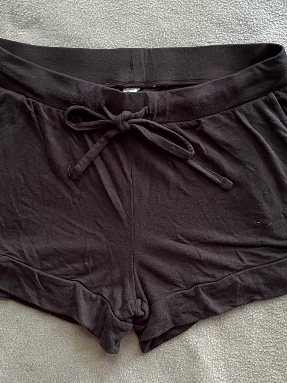 Gilligan & O'Malley Black Cozy Sleepwear Lounge Shorts